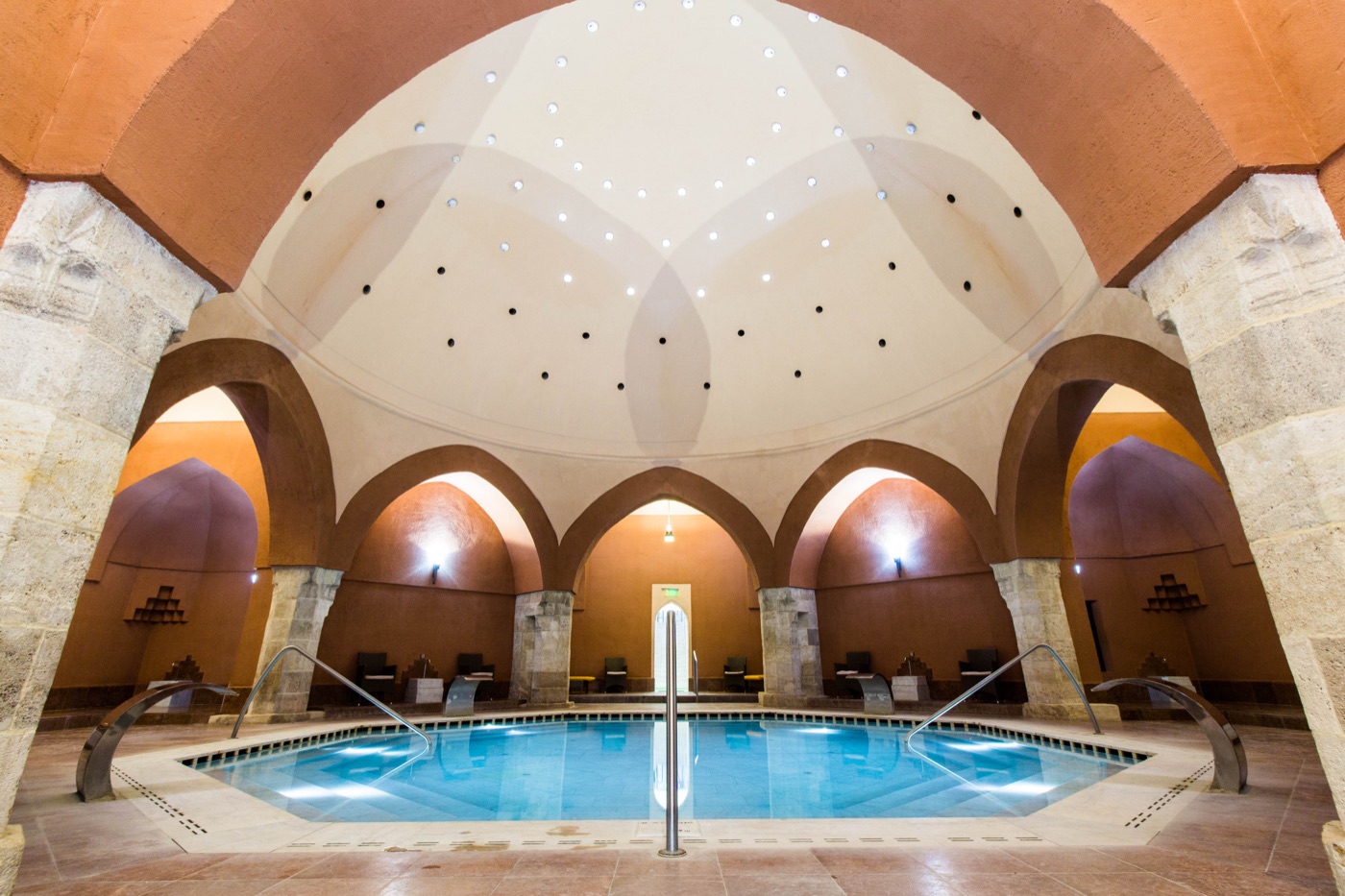 Interior of Veli Bej Thermal Bath in Budapest